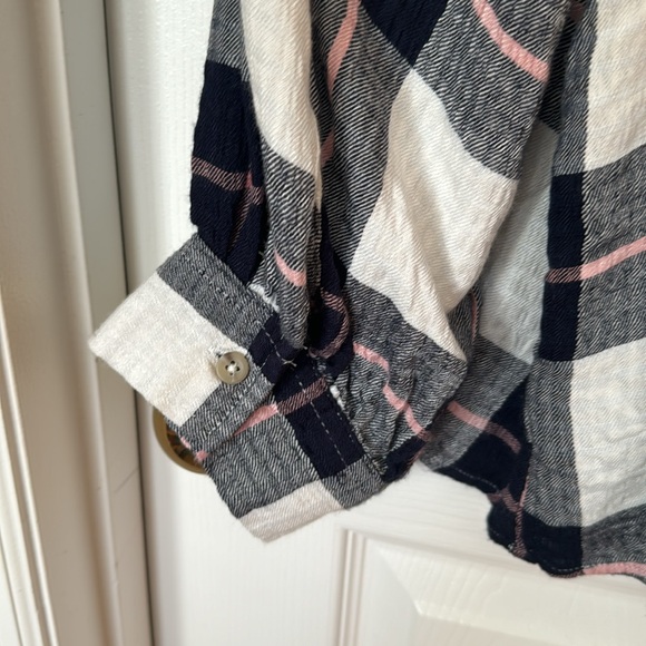 Time and Tru Maternity Long Sleeve Button Front Shirt Sz XXL - Picture 4 of 9